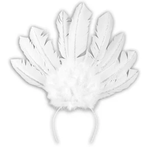 Samba Haarschmuck Brasilianischer Feder Kopfschmuck Weiß Karneval Burlesque - Bild 1 von 3