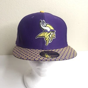 NFL Minnesota Vikings On Field 7 1/8 New Fitted cap hat With Tags 59fifty - Picture 1 of 12