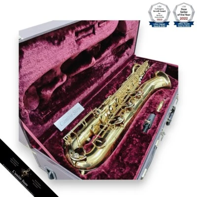 Jupiter JBS-1000 Gold Lacquered Yellow BrassDeluxe Baritone Saxophone  JBS1000 - Image 1 of 4