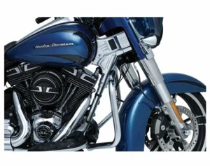 HARLEY DAVIDSON FREGI CROMATI CANOTTO STERZO KURYAKYN PER TELAIO TOURING 14-23 - Foto 1 di 5