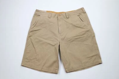 Pantalones Cortos De Colección Timberland Para Hombres 38 Desteñidos Sueltos Pesados Algodón Sarga Beige Foto 1 de 4