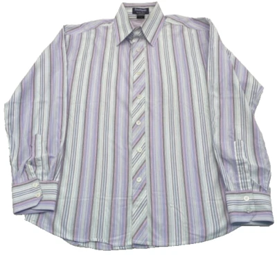 Camisa listrada Southpole Signature Series masculina manga longa média com botões 3762 - Imagem 1 de 4