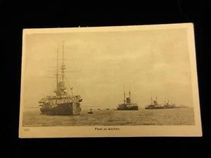 Royal Navy Postkartenflotte vor Anker Gale & Polden Karte Nelson Serie A1-84 - Bild 1 von 2