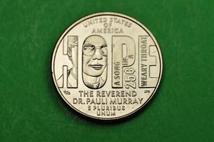 2024-S FDC Mint State (Dr. Pauli Murray) US American Women Quarter (rivestito C/N) - Foto 1 di 2