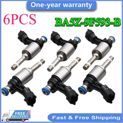 Juego de 6 inyectores de combustible para Lincoln MKT FORD FLEX 2011-2016 3,5 L BA5Z-9F593-B Foto 1 de 4