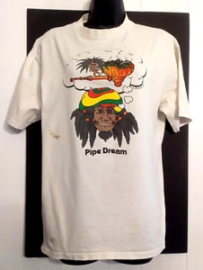 Stained Work T-shirt size L Rasta Pipe Dream 1996 VTG Ripple Junction Cotton - Picture 1 of 5