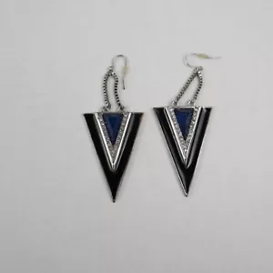 Retro rock Earrings art deco pre-owned - Picture 1 of 5