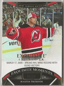 Nueva Jersey 2022-23 Exquisita Colección Momentos Oro #ECMBR Martin Brodeur 80/99 - Imagen 1 de 2