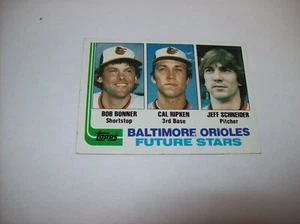 1982 Topps Orioles Future Stars Cal Ripken Jr. Tarjeta de novato #21 dañada envío gratuito - Imagen 1 de 5