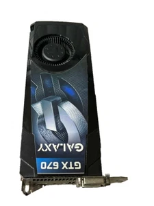 Galaxy NVIDIA Geforce GTX670 2GB DDR5 256bit W/ HDMI Dual DVI PCIE - Picture 1 of 5