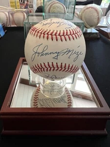 HOF Multi Signed MLB NL Baseball (x13) Musial Spahn Banks Mathews ++ Beckett LOA - Picture 1 of 10