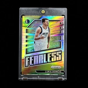 Luka Doncic - 2022-23 NBA Fearless Insert Silver Prizm Holo Parallel SP Card #13 - Picture 1 of 2