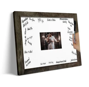 Guest Book Alternative for Wedding Birthdays Graduations Framed Canvas - Picture 1 of 5