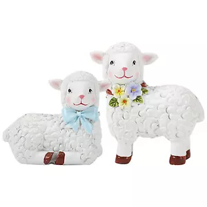 Mini Lamb Sheep Animal Figurine Small Statue Table Office Home Decoration Gift - Picture 1 of 12