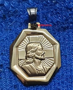 MEDALLA  ORO 18 quilates JESUCRISTO. Peso 4,55 gr. 23 x 18 mm., más reasa 8 mm. - Bild 1 von 3