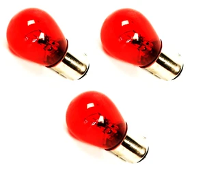 3x 12V 21/5W BAY15D RED Ball Lamp Tail Light Bulb Simson Moped MZ AWO URAL BMW - Picture 1 of 1