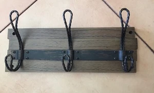 Rustic Industrial 14 in. Matte 3-Piece Coat Hanger Home Decorators Collection - Picture 1 of 6