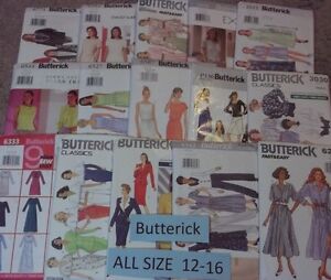 Butterick Patterns (W) ~ All Patterns are Size 12-16 * * * * * * * Listing 6664
