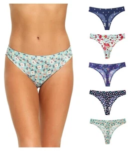 5 Pack Women Sexy G-string Lingerie Thongs Panties Briefs Underwear Knickers - Picture 1 of 24