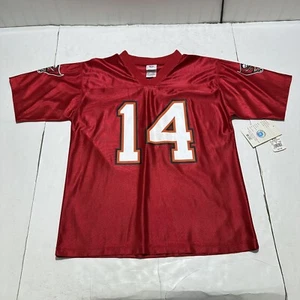 B. Johnson Jersey Youth L 14-16 14 Buccaneers 14 Red Reebok NFL Equipment Red - Picture 1 of 12