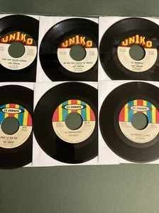 Los Unicos 45 Rpm Lot of 6 El Zarape - Uniko Vinyl Excellent - Imagen 1 de 2