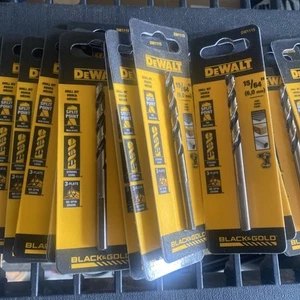 Lote de 5 - DEWALT 15/64 pulgadas. x 3,5 pulgadas. Broca negra y dorada DW1115 - Imagen 1 de 2
