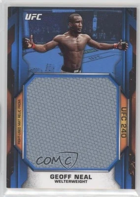 2020 Topps UFC Knockout Jumbo Fight Mat Relic Blue /50 Geoff Neal Rookie RC - Image 1 of 2