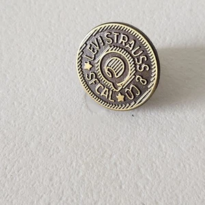 Levi Strauss & Company Button Lapel Hat Pin San Francisco California - Picture 1 of 5