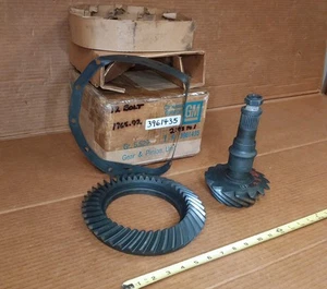 NOS 65-70 Chevy 2.73 12-bolt ring & pinion set Impala Nova Camaro Chevelle 71 72 - Foto 1 di 24
