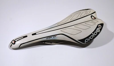 Седло Prolgo Zero Титановая Рейка Белое Ti трековый велосипед Дорожный - б/у - Изображение 1 из 4