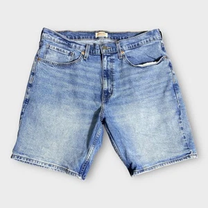 Pantalones Cortos Levis Para Hombre 34 (36x9) Azul Denim Jean Pantalones Cortos Algodón Lavado Medio Firma - Imagen 1 de 21