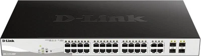 [£450] D-Link 28-Port Managed PoE+ Switch, 24 PoE+ GE (193W) + 4 SFP/GE Ports - Image 1 of 4