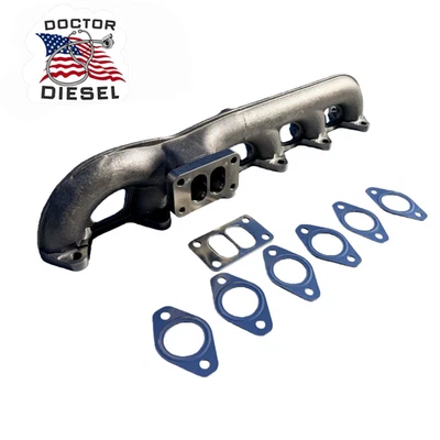 HIGH FLOW Upgraded T3 Exhaust Manifold For 03-07 Dodge Ram 5.9L Cummins Diesel - Image 1 of 4