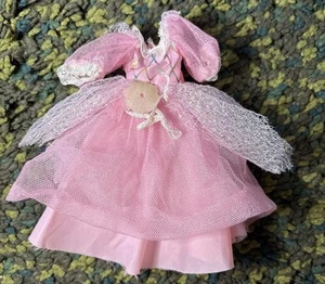 Rare 1986 Mattel Lady Lovely Locks Sparkle Pretty Dress Only Pink Tulle Rayon - Picture 1 of 2