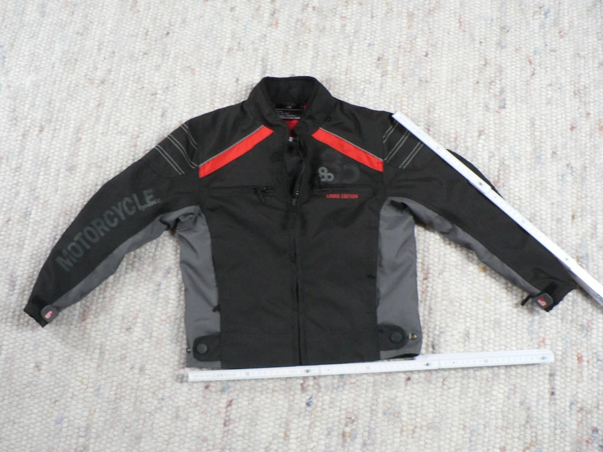 RO432k Kinder Motorradjacke Mit Reflektoren - Wasserdicht, Winddicht, Verstellbar, Größe Wählbar