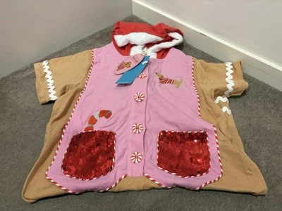 Nuevo con etiquetas Peter Alexander Navidad Rosa Pan de Jengibre Hombre Una Pieza - TALLA XS Mujer’s Foto 1 de 3