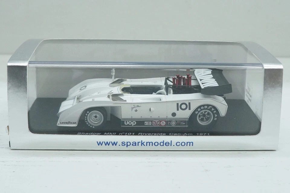 Shadow MKII #101 Riverside Can-Am 1971 Jackie Oliver Spark S1107 1:43 Model car - Immagine 1 di 4