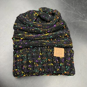 Diademas Of Hope Negro Confeti Gorro Multicolor Sombrero de Ganchillo Nuevo con Etiquetas - Imagen 1 de 10