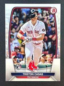 TRISTON CASAS RC 2023 Bowman Rookie Card #2 Boston Red Sox - Foto 1 di 2