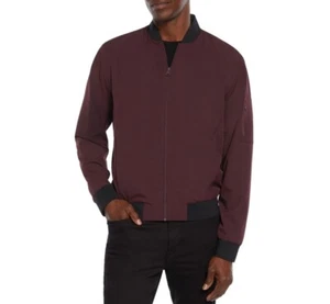 Express Men’s Lightweight Bomber Jacket Winetasting Full Zip Size 2XL NWT $148 - Picture 1 of 2