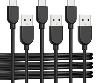 3-Pack Type-C / USB-C to USB-A Fast Charging Data SYNC Charger Cable Cord 6ft - Image 1 of 4