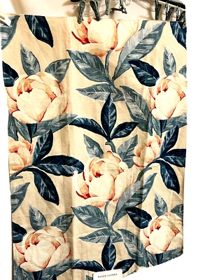Ralph Lauren Floral Canvas Fabric Linen Cotton Pink Rose Soil Oil Repellent  NWT - Image 1 of 4