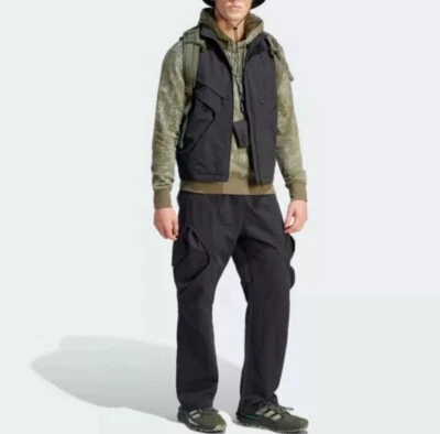 adidas Adventure Premium Cargo Pants IJ0719 Black Mens Size S Brand New - Image 1 of 4