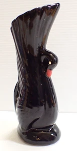 Vintage Black Swan China Vase, 20cm - Bild 1 von 8