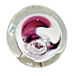paperweight Rollin Karg Signed Paperweight In Perfect Condition Red Swirl - Picture 1 of 3