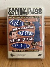 Family Values Fall Tour '98 (DVD, 1998) Korn, Rammstein, Limp bizkit, Ice Cube