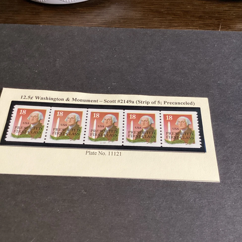 Scott#2149a- 1985 Washington 18c PNC5 Pre cancel US - Image 1 of 1
