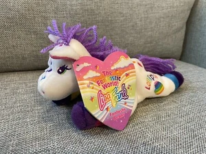 NWT Vintage LISA FRANK Lollipop Beanie Purple Rainbow Unicorn Plush Pony Horse - Picture 1 of 8