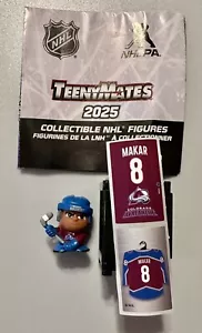 2025 NHL Teenymates Cale Makar Colorado mit Schließfach und Etikett - Bild 1 von 2