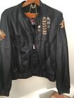 Vintage Mens Hein Gericke Firstgear Leather Jacket With Hog Badges